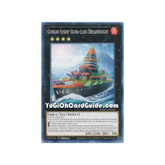Gunkan Suship Ikura-class Dreadnought (Common) – Dawn of Majesty | Carta YUGIOH en México