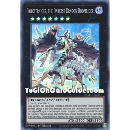 Voloferniges, the Darkest Dragon Doomrider (Super Rare) – Dawn of Majesty | Carta YUGIOH en México