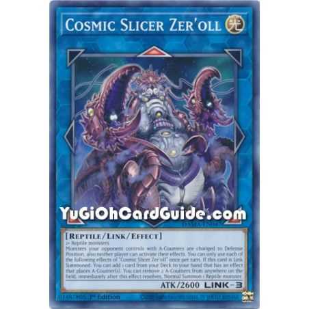 Cosmic Slicer Zer'oll (Common) – Dawn of Majesty | Carta YUGIOH en México