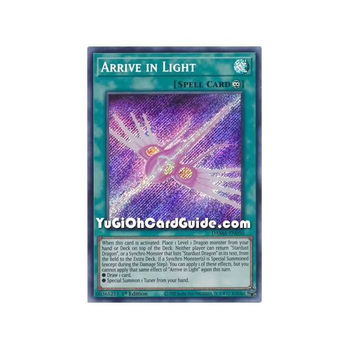 Arrive in Light (Secret Rare) – Dawn of Majesty | Carta YUGIOH en México