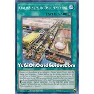Gunkan Sushipyard Seaside Supper Spot (Common) – Dawn of Majesty | Carta YUGIOH en México
