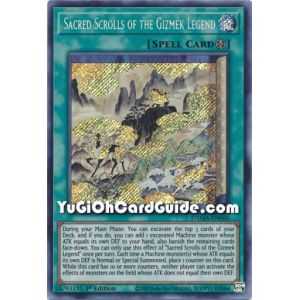 Sacred Scrolls of the Gizmek Legend (Secret Rare) – Dawn of Majesty | Carta YUGIOH en México
