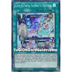 Live Twin Sunny's Snitch (Super Rare) – Dawn of Majesty | Carta YUGIOH en México