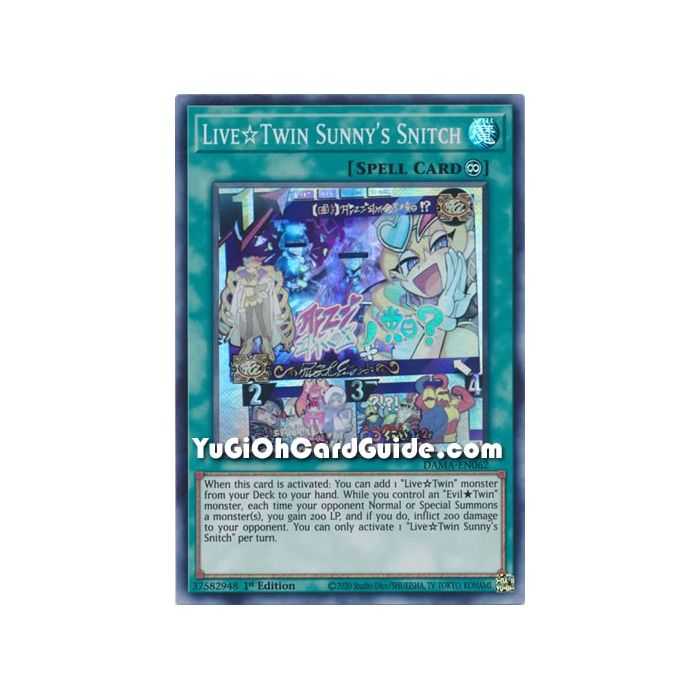 Live Twin Sunny's Snitch (Super Rare) – Dawn of Majesty | Carta YUGIOH en México