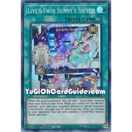 Live Twin Sunny's Snitch (Super Rare) – Dawn of Majesty | Carta YUGIOH en México