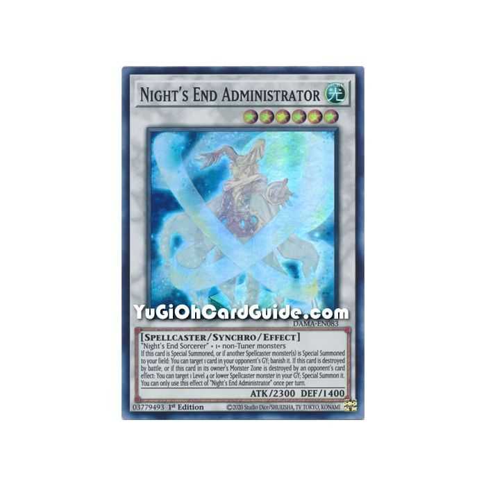 Night's End Administrator (Super Rare) – Dawn of Majesty | Carta YUGIOH en México