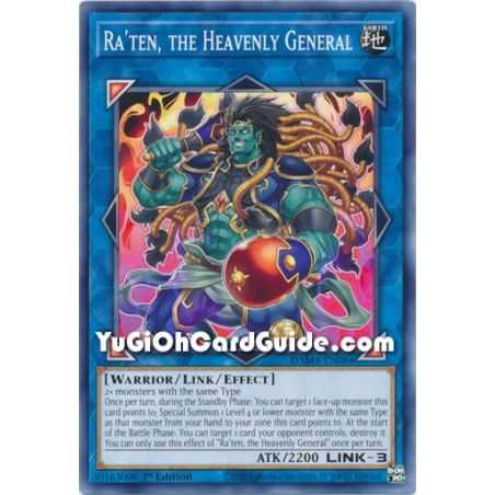 Ra'ten, the Heavenly General (Common) – Dawn of Majesty | Carta YUGIOH en México