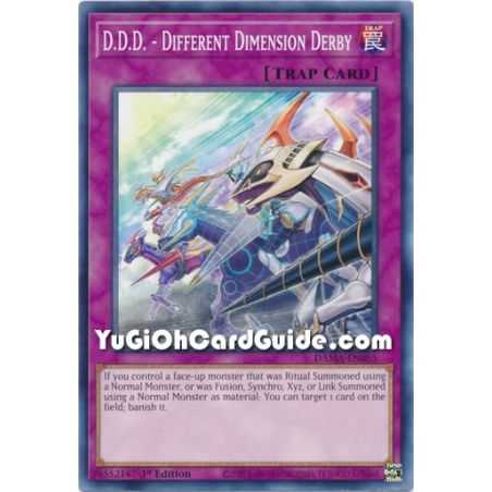 D.D.D. Different Dimension Derby (Common) – Dawn of Majesty | Carta YUGIOH en México