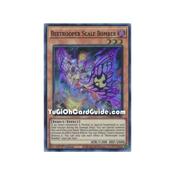 Beetroopes Scale Bomber (Super Rare) – Dawn of Majesty | Carta YUGIOH en México
