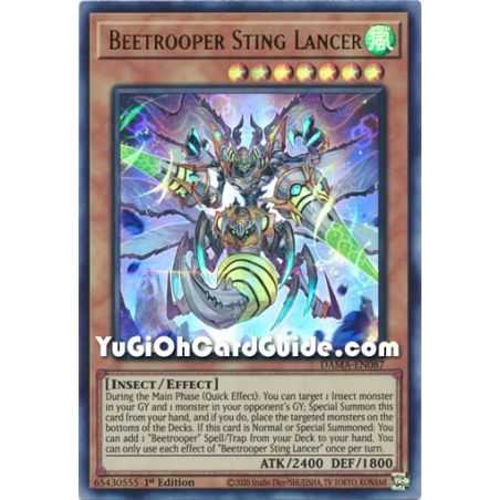 Beetrooper Sting Lancer (Ultra Rare) – Dawn of Majesty | Carta YUGIOH en México