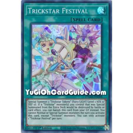 Trickstar Festival (Super Rare) – Dawn of Majesty | Carta YUGIOH en México
