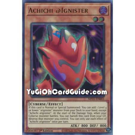 Achichi @Ignister (Ultra Rare) – 2021 Tin of Ancient Battles | Carta YUGIOH en México