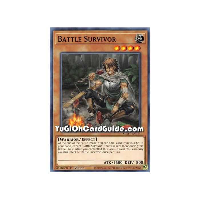 Battle Survivor (Common) – 2021 Tin of Ancient Battles | Carta YUGIOH en México