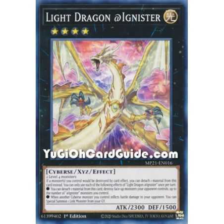 Light Dragon @Ignister (Common) – 2021 Tin of Ancient Battles | Carta YUGIOH en México