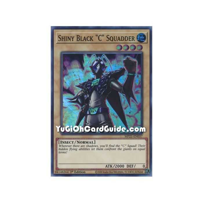 Shiny Black "C" Squadder (Super Rare) – 2021 Tin of Ancient Battles | Carta YUGIOH en México
