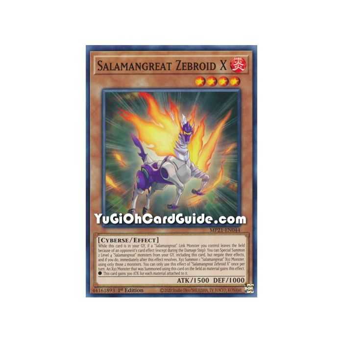 Salamangreat Zebroid X (Common) – 2021 Tin of Ancient Battles | Carta YUGIOH en México