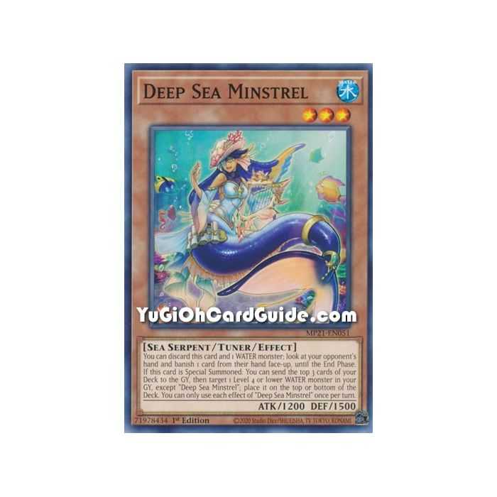 Deep Sea Minstrel (Common) – 2021 Tin of Ancient Battles | Carta YUGIOH en México