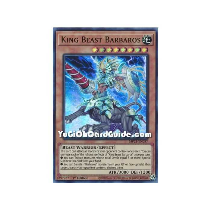 King Beast Barbaros (Ultra Rare) – 2021 Tin of Ancient Battles | Carta YUGIOH en México