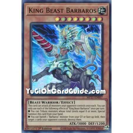 King Beast Barbaros (Ultra Rare) – 2021 Tin of Ancient Battles | Carta YUGIOH en México