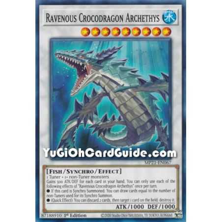 Ravenous Crocodragon Archethys (Common) – 2021 Tin of Ancient Battles | Carta YUGIOH en México