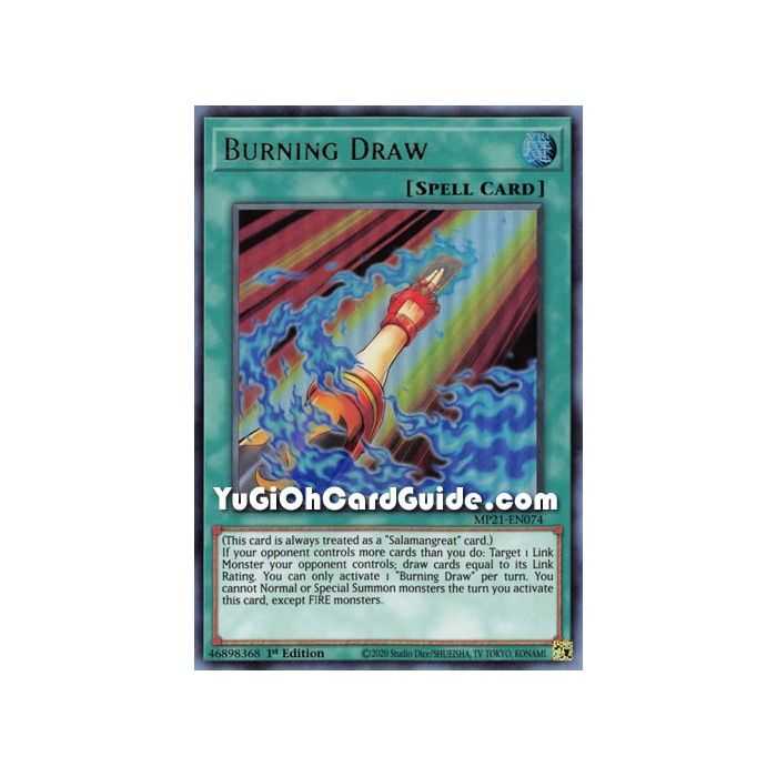 Burning Draw (Ultra Rare) – 2021 Tin of Ancient Battles | Carta YUGIOH en México
