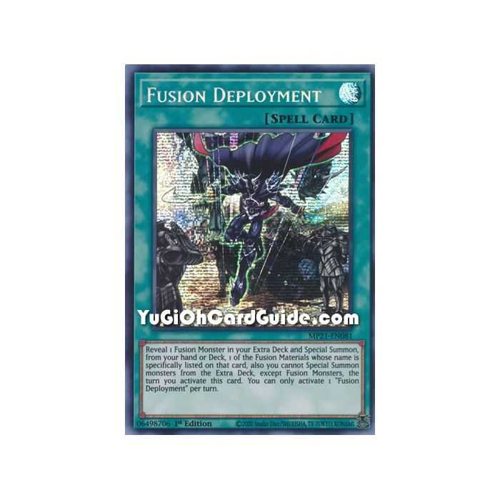 Fusion Deployment (Prismatic Secret Rare) – 2021 Tin of Ancient Battles | Carta YUGIOH en México
