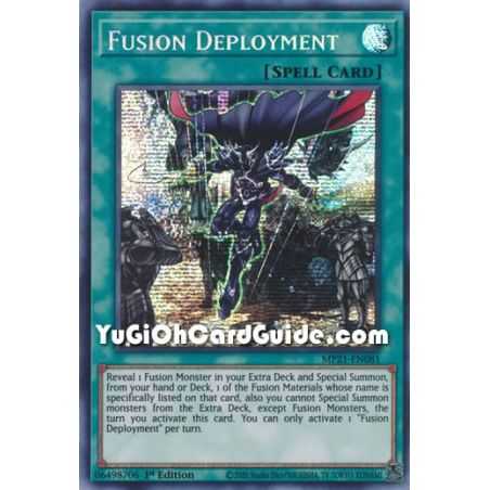 Fusion Deployment (Prismatic Secret Rare) – 2021 Tin of Ancient Battles | Carta YUGIOH en México