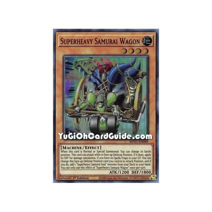 Superheavy Samurai Wagon (Super Rare) – 2021 Tin of Ancient Battles | Carta YUGIOH en México
