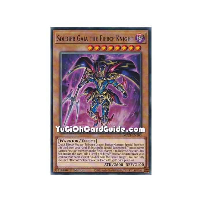 Soldier Gaia the Fierce Knight (Common) – 2021 Tin of Ancient Battles | Carta YUGIOH en México