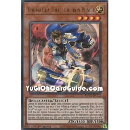 Dogmatika Theo, the Iron Punch (Ultra Rare) – 2021 Tin of Ancient Battles | Carta YUGIOH en México