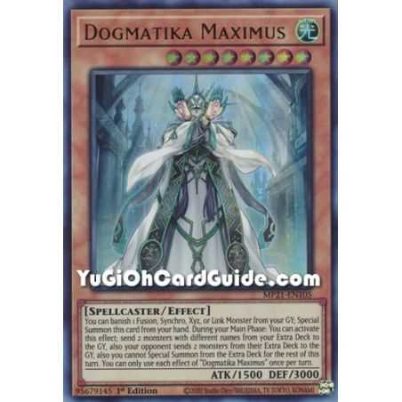 Dogmatika Maximus (Ultra Rare) – 2021 Tin of Ancient Battles | Carta YUGIOH en México