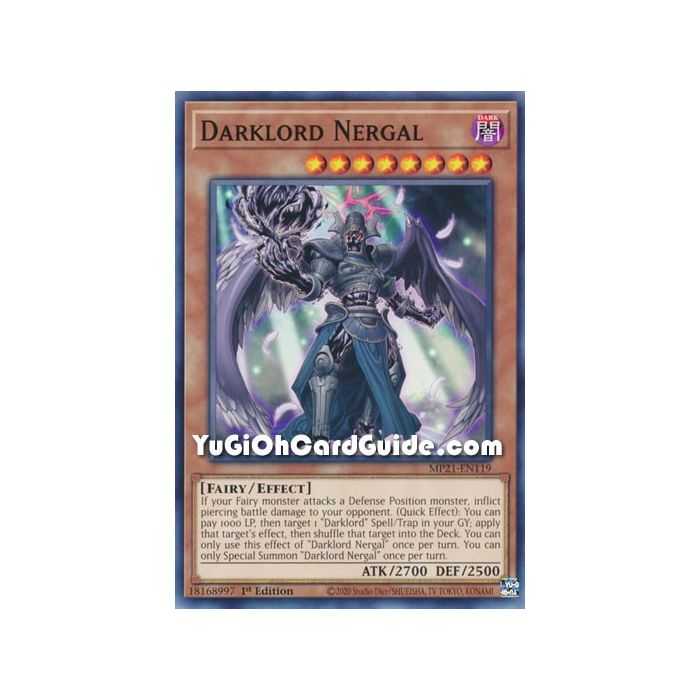 Darklord Nergal (Common) – 2021 Tin of Ancient Battles | Carta YUGIOH en México