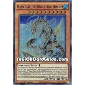 Gizmek Okami, the Dreaded Deluge Dragon (Super Rare) – 2021 Tin of Ancient Battles | Carta YUGIOH en México
