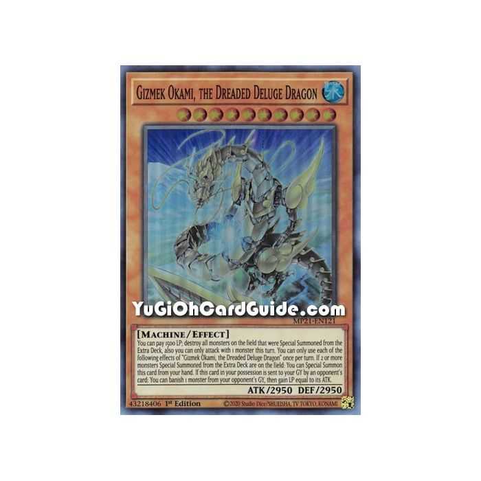 Gizmek Okami, the Dreaded Deluge Dragon (Super Rare) – 2021 Tin of Ancient Battles | Carta YUGIOH en México