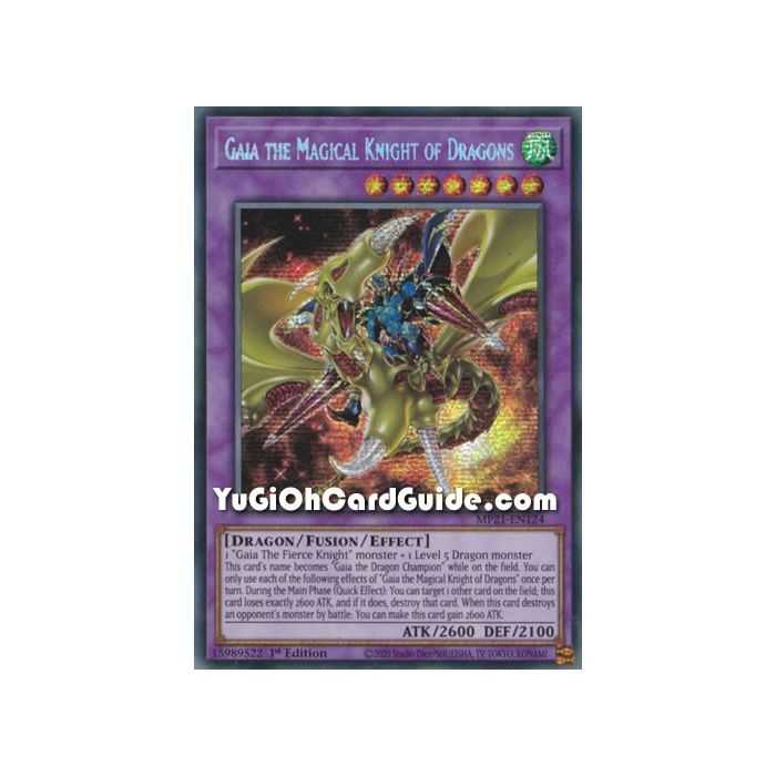 Gaia the Magical Knight of Dragons (Prismatic Secret Rare) – 2021 Tin of Ancient Battles | Carta YUGIOH en México