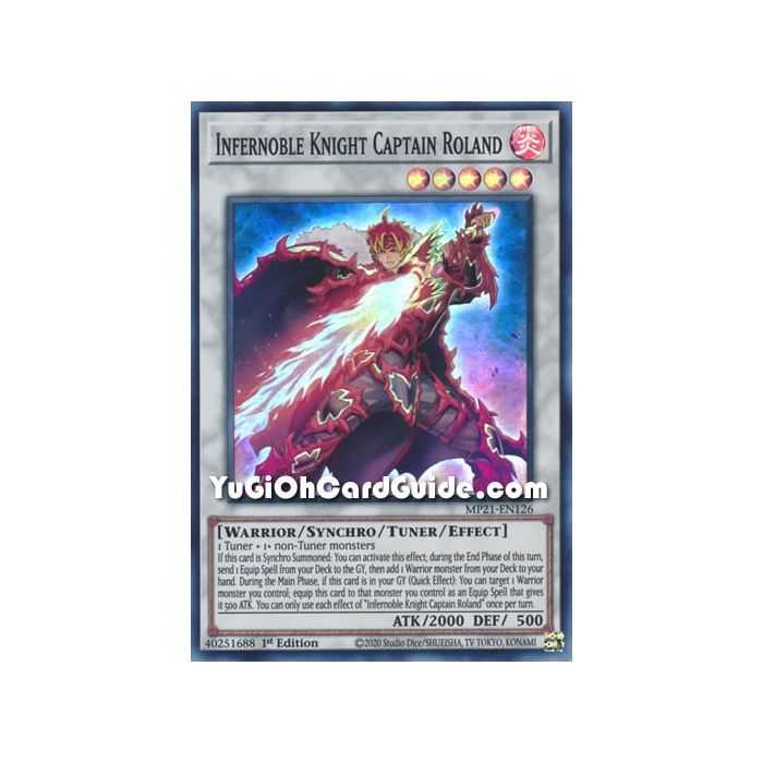 Infernoble Knight Captain Roland (Super Rare) – 2021 Tin of Ancient Battles | Carta YUGIOH en México