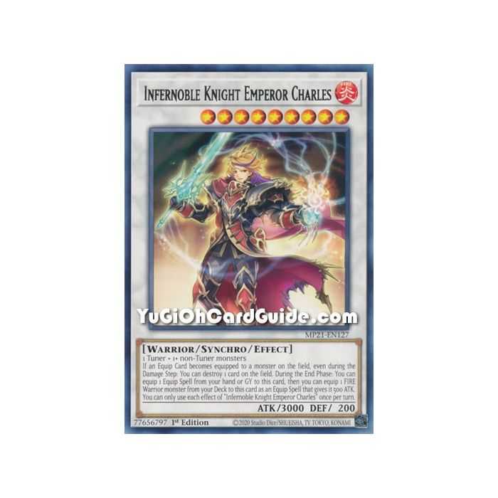Infernoble Knight Emperor Charles (Rare) – 2021 Tin of Ancient Battles | Carta YUGIOH en México