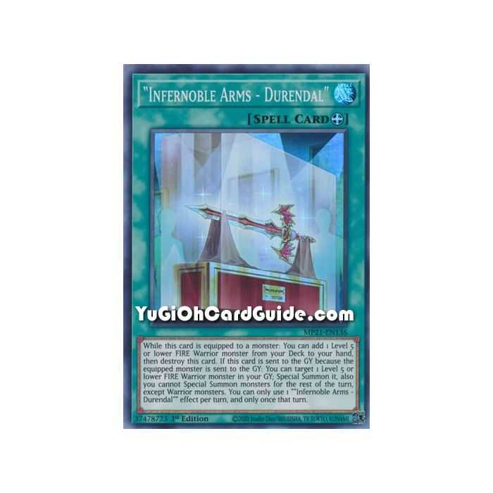 "Infernoble Arms - Durendal" (Super Rare) – 2021 Tin of Ancient Battles | Carta YUGIOH en México