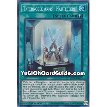 "Infernoble Arms - Hauteclere" (Super Rare) – 2021 Tin of Ancient Battles | Carta YUGIOH en México