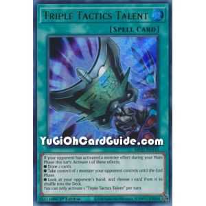 Triple Tactics Talent (Ultra Rare) – 2021 Tin of Ancient Battles | Carta YUGIOH en México
