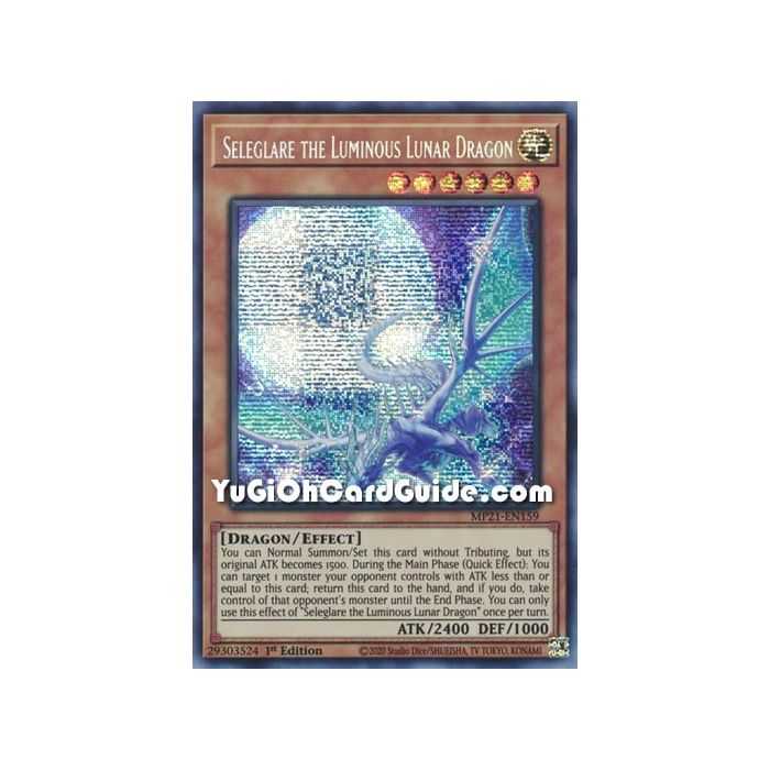 Seleglare the Luminous Lunar Dragon (Prismatic Secret Rare) – 2021 Tin of Ancient Battles | Carta YUGIOH en México