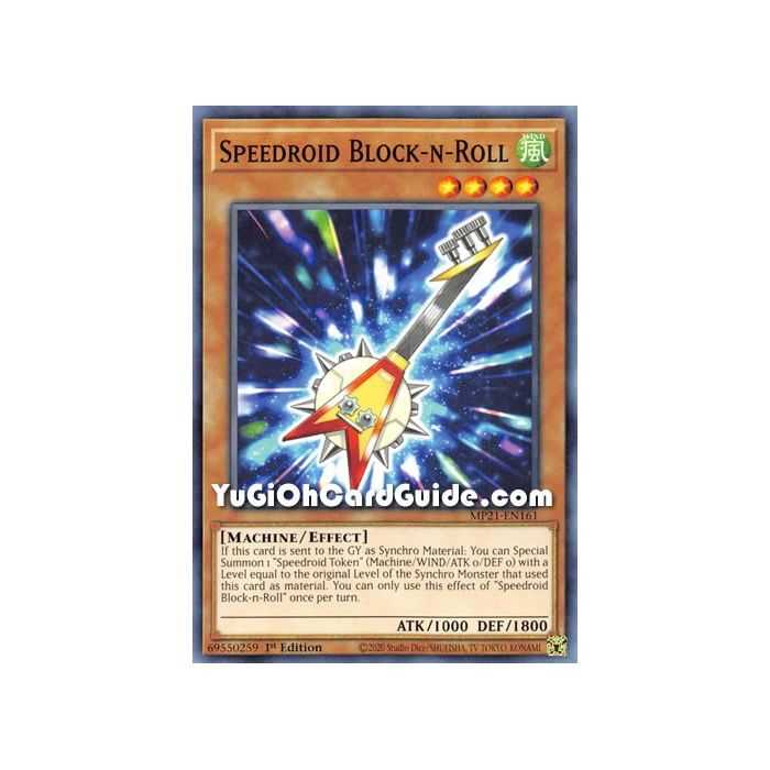 Speedroid Block-n-Roll (Common) – 2021 Tin of Ancient Battles | Carta YUGIOH en México