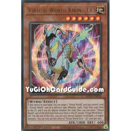 Virtual World Kirin - Lili (Ultra Rare) – 2021 Tin of Ancient Battles | Carta YUGIOH en México