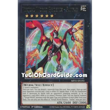 Virtual World Phoenix - Fanfan (Rare) – 2021 Tin of Ancient Battles | Carta YUGIOH en México