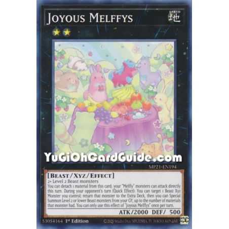 Joyous Melffys (Common) – 2021 Tin of Ancient Battles | Carta YUGIOH en México