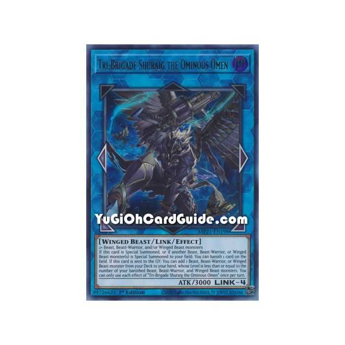 Tri-Brigade Shuraig the Ominous Omen (Ultra Rare) – 2021 Tin of Ancient Battles | Carta YUGIOH en México