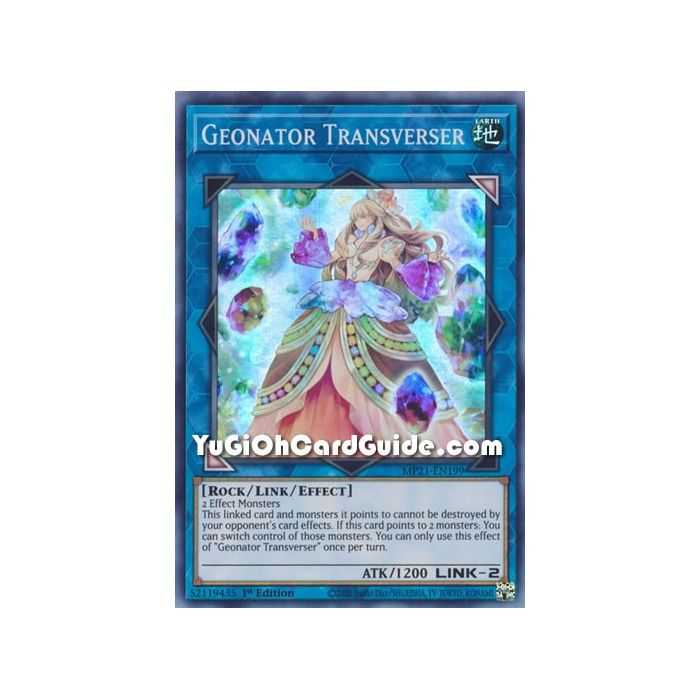 Geonator Transverser (Super Rare) – 2021 Tin of Ancient Battles | Carta YUGIOH en México