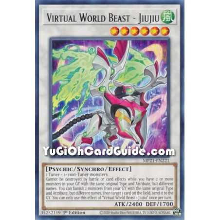 Virtual World Beast - Jiujiu (Rare) – 2021 Tin of Ancient Battles | Carta YUGIOH en México