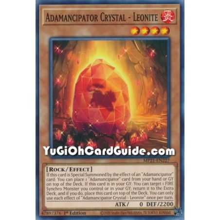 Adamancipator Crystal - Leonite (Common) – 2021 Tin of Ancient Battles | Carta YUGIOH en México