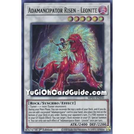 Adamancipator Risen - Leonite (Ultra Rare) – 2021 Tin of Ancient Battles | Carta YUGIOH en México